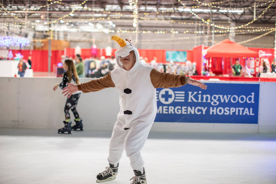 A Holiday to Remember Skating Olaf